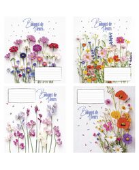 Зошит учнівський повноколірний 12 арк., лінія. Серія 268"Гарні квіти"