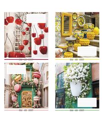 Зошит учнівський повноколірний загальний 36 арк., клітинка. Серія 270"Яскраві вулиці"