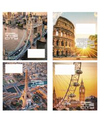 Зошит учнівський повноколірний загальний 48 арк., лінія. Серія 274"City"