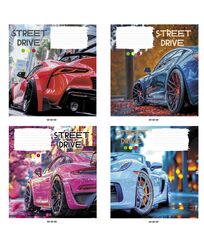 Зошит учнівський повноколірний загальний 60 арк., клітинка. Серія 281"Вулична їзда"