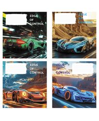 Зошит учнівський повноколірний 18 арк., клітинка. Серія 283"Швидкість"