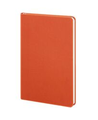 Палітурка тверда без поролону штучна шкіра помаранч Twill Е475 для блоку ф. 130х202 128 аркушів