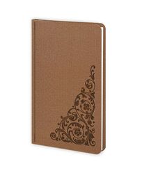 Алфавітна книга А6 в лінію Twill  коричневий