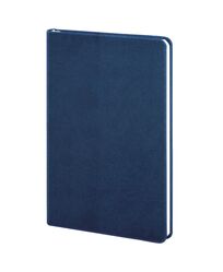 Палітурка тверда без поролону штучна шкіра синій Twill 4716 для блоку ф. 130х202 128 аркушів
