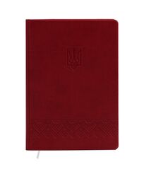 Щоденник недатований А5 в клітинку Vivella бордовий