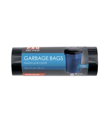 Пакети для смiття 120л/20шт, 21 мкм, чорні, LD 70х110