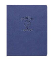 Щоденник шкільний А5 (160х198), 42 арк., обкл. шт.шкіра синій "NiceDay"