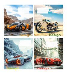 Зошит учнівський 18 арк., лінія, обкладинка повноколірна Серія 182"Концепт"