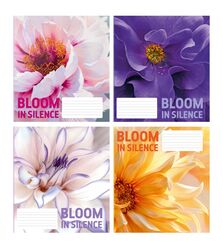 Зошит учнівський загальний 36 арк., клітинка, обкладинка повноколірна Серія 166"Квіти 2"