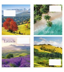 Зошит учнівський повноколірний загальний 60 арк., клітинка. Серія 245"Ландшафт"