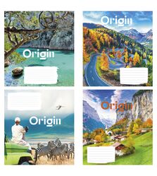 Зошит учнівський повноколірний загальний 36 арк., клітинка. Серія 256"Подорож"