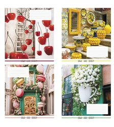 Зошит учнівський повноколірний загальний 36 арк., клітинка. Серія 270"Яскраві вулиці"