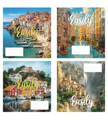 Зошит учнівський повноколірний загальний 60 арк., клітинка. Серія 271"Міста"