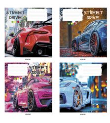 Зошит учнівський повноколірний загальний 60 арк., клітинка. Серія 281"Вулична їзда"