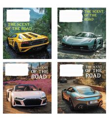 Зошит учнівський повноколірний загальний 48 арк., лінія. Серія 282"В дорозі"