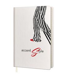 Записна книжка А5 в лінію Vintage  білий
