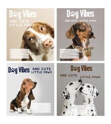 Зошит учнівський 24 арк., лінія, обкладинка повноколірна Серія 231"Dog Vibes"