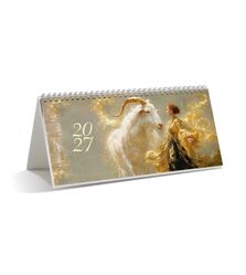 Календар настільний на 2027 р. 210х100 мм на пружині
