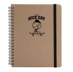 Блокнот скетчбук ЕКО В6 96 арк., чисті, обкладинка твердий картон, пружина, Серія "Смайл nice day"