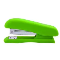 Степлер RUBBER TOUCH пласт, №24,26, 20арк, св-зел