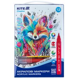 Маркери-пензлики акрилові, набір 12шт, Creative