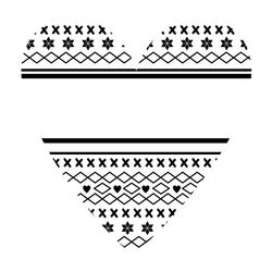 Кліше ф.8,3x8,0 см "heart vishivanka"
