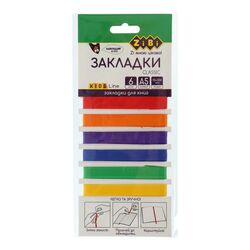 Набір закладок самоклеючих для книг А5, 6шт, асорті
