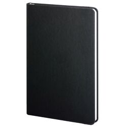 Палітурка тверда без поролону штучна шкіра чорна Twill nero для блоку ф. 130х202 128 аркушів