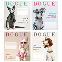 Зошит учнівський 24 арк., клітинка, обкладинка повноколірна Серія 133"DOGUE"