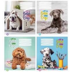 Зошит учнівський 12 арк., коса лінія, обкладинка повноколірна Серія 132"Життя чудове"