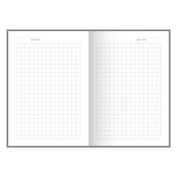 Блок щоденника недатованого формат 98х140 мм, 144 аркуша, білий папір, клітинка
