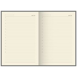 Блок щоденника недатованого формат 165х240 мм, 128 аркушів, кремовий папір, лінія