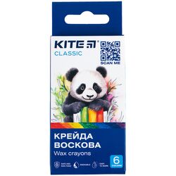 Крейда воскова, 6 кольорів Kite Classic