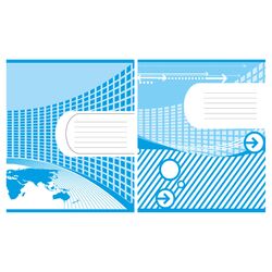 Зошит учнівський 18 арк., лінія, обкладинка двоколірна Серія 150