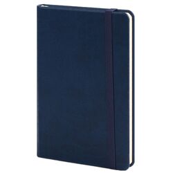 Записна книжка А6 в лінію Vivella на гумці синій