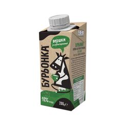 Вершки ультрапастеризовані 10% 200г, БУРЬОНКА