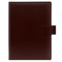 Щоденник недатований А5 в лінію, обкладинка-органайзер з'ємна, Nebraska коричневий