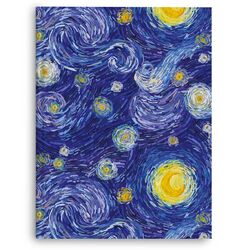 Зошит для нотаток А5, 80 арк., клітинка, обкладинка твердий картон, Серія "Акварель"