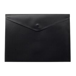 Папка на кнопці, А4, матова, чорна