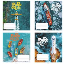 Зошит учнівський повноколірний загальний 96 арк., клітинка. Серія 247"На воді"