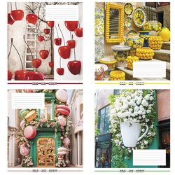 Зошит учнівський повноколірний 12 арк., лінія. Серія 270"Яскраві вулиці"