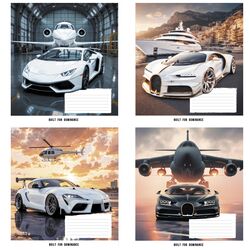 Зошит учнівський повноколірний 24 арк., лінія. Серія 284"Сила і швидкість"