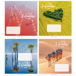 Зошит учнівський загальний 96 арк., клітинка, обкладинка повноколірна Серія 919"Пригоди"