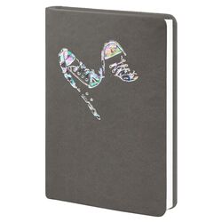 Щоденник недатований А6 в клітинку Vivella сірий