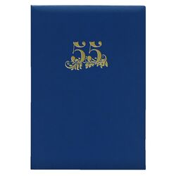 Папка адресна А4 Ariane синій "55 років"