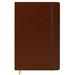 Щоденник недатований А5 в лінію Nebraska на гумці коричневий