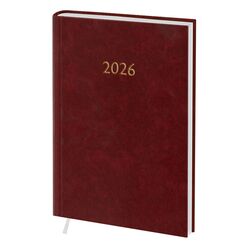 Щоденник датований А6 в лінію Macanet бордовий