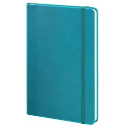 Записна книжка А5 в лінію Twill на гумці бірюза