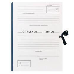 Папка-бокс архівна А4 корінець 40мм, з титулкою, баладек синій