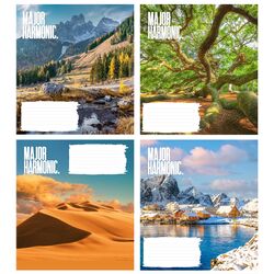 Зошит учнівський 24 арк., лінія, обкладинка повноколірна Серія 254"Наш світ"